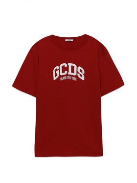 GCDS GCDS T-shirt a2om2304jb9-49 Bordeaux Regular Fit