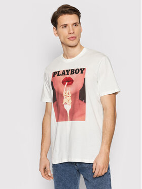 Only & Sons Only & Sons Tricou Playboy 22023179 Alb Regular Fit