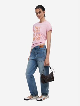 Desigual Desigual Borsa BAG_STENCIL FLOWER MEDELLIN MINI CHOCO Marrone