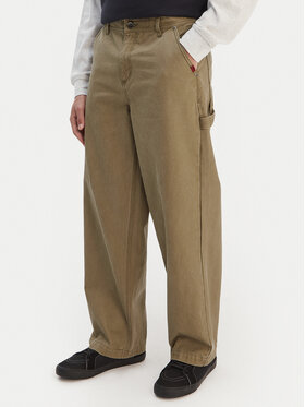 Quiksilver Quiksilver Jeans hlače Mercury Straight Out EQYNP03325 Bež Wide Leg