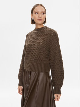 Noisy May Noisy May Sweter 27028402 Brązowy Regular Fit