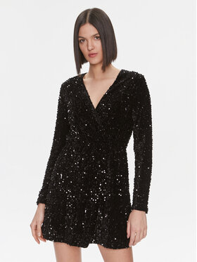 Liu Jo Liu Jo Коктейлна рокля MF3253 J4591 Черен Regular Fit
