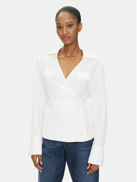Tommy Hilfiger Tommy Hilfiger Риза WW0WW44697 Екрю Regular Fit