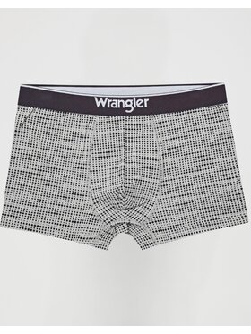 Wrangler Wrangler Bokserki Canva 3 Pack Cotton Elastane Trunks Kolorowy