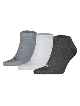 Puma Puma Súprava 3 párov kotníkových ponožiek unisex 938624 Sivá