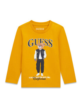 Guess Guess Bluză N6BI04 K5854 Galben Regular Fit