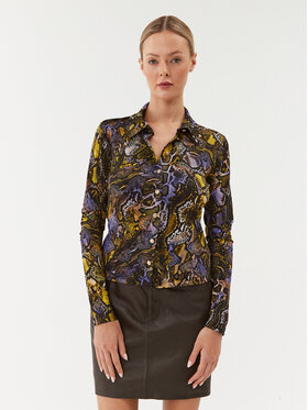 Just Cavalli Just Cavalli Blúz 75PAL228 Lila Slim Fit