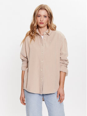 American Vintage American Vintage Cămașă Chemise PADO06AH23 Bej Relaxed Fit