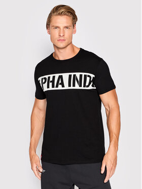Alpha Industries Alpha Industries T-Shirt Printed Stripe 118511 Černá Regular Fit