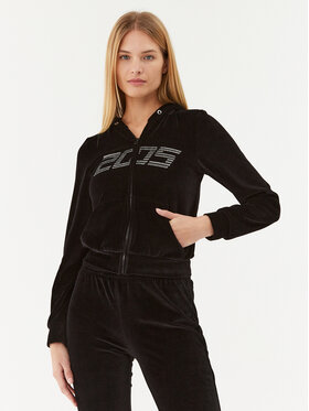 2005 2005 Μπλούζα Velour Zip Hoodie Μαύρο Regular Fit