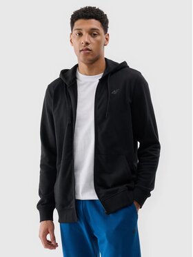 4F 4F Μπλούζα 4FWAW26TSWSM3494-20S Μαύρο Regular Fit