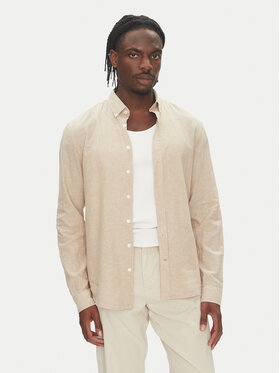 Lindbergh Lindbergh Риза 30-203344B Бежов Relaxed Fit