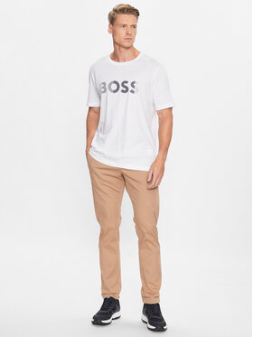 Boss T-shirt 50494106 Bijela Regular Fit