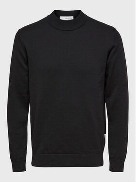 Selected Homme Selected Homme Sweater Robert 16086643 Fekete Relaxed Fit