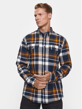 Lindbergh Lindbergh Košeľa 30-220198 Hnedá Relaxed Fit