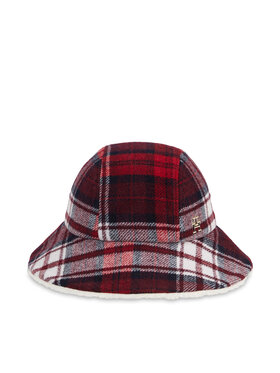 Tommy Hilfiger Tommy Hilfiger Platmale Tommy Check Bucket Hat AW0AW15313 Tumši zils