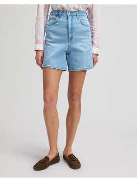 Lee Lee Szorty jeansowe STELLA SHORT Niebieski Regular Fit
