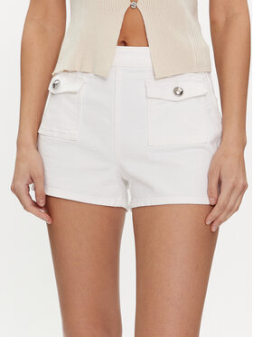 Guess Guess Farmer rövidnadrág Zelia W4GD26 D4QQ0 Fehér Slim Fit