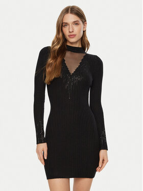 Guess Guess Ikdienas kleita W5RK14 Z2Y50 Melns Regular Fit