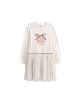 Coccodrillo Coccodrillo Každodenní šaty ZC6129102MER-003 Krémová Regular Fit