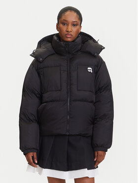 KARL LAGERFELD KARL LAGERFELD Zimní bunda A3W15020 Černá Regular Fit