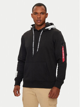 Alpha Industries Alpha Industries Majica dugih rukava 126803 Crna Regular Fit