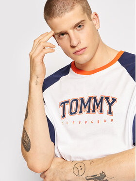 Tommy Hilfiger Tommy Hilfiger Tricou Ss Tee Logo UM0UM02351 Alb Regular Fit
