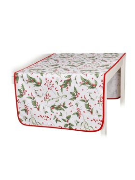 Roseberry Home Roseberry Home Obrus Very Merry Christmas Czerwony
