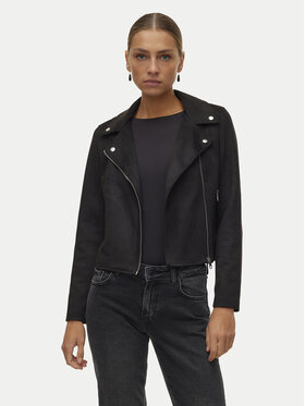 Vero Moda Vero Moda Geacă din imitație de piele Jose 10300938 Negru Regular Fit