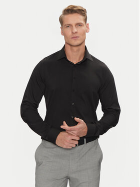 Calvin Klein Calvin Klein Πουκάμισο Performance Solid Slim Shirt K10K114324 Μαύρο Regular Fit
