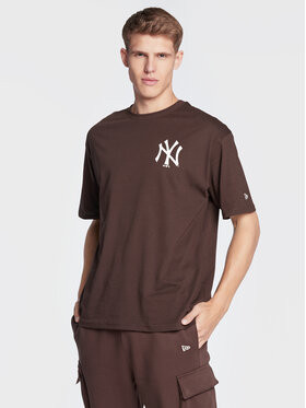 New York Yankees League Essential Brown Oversized T-Shirt