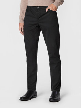 Gino Rossi Gino Rossi Spodnie materiałowe Tesero GR22-SPMJ507 Czarny Regular Fit