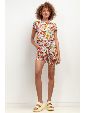 Tessita Tessita Szorty materiałowe SPODENKI_T411_3_S Kolorowy Relaxed Fit