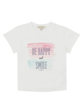 TWINSET TWINSET T-Shirt 231GJ206B Biały Regular Fit