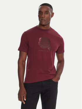KARL LAGERFELD KARL LAGERFELD T-shirt 755032 554221 Tamnocrvena Regular Fit