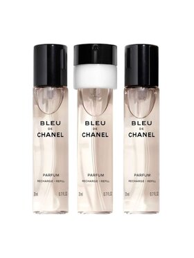 Chanel Chanel Chanel Bleu de Chanel Parfum Travel Spray 3x20ml 2018 wkład + atomizer Perfumy