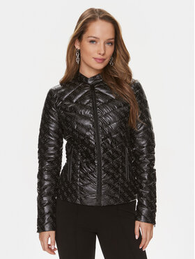 Guess Guess Vatovaná bunda Vona W4RL02 WFWM0 Čierna Regular Fit