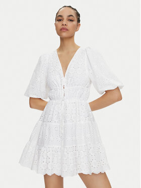 Pepe Jeans Pepe Jeans Літня сукня Delia PL953475 Білий Regular Fit