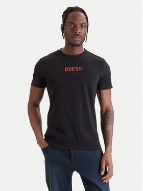 Guess Guess Футболка U6GM01 K6YW1 Чорний Regular Fit