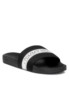 Tommy Hilfiger Tommy Hilfiger Natikače Tommy Hilfiger Pool Slide FW0FW07556 Crna