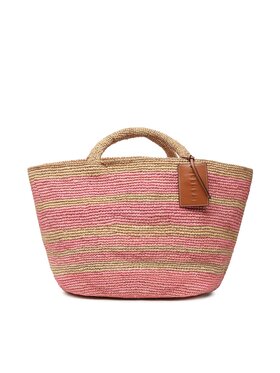 Manebi Manebi Táska Natural Raffia Panier V 5.8 AK Rózsaszín