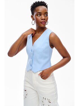 blue shadow blue shadow Kamizelka Rika 2 Niebieski Regular Fit
