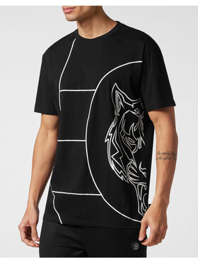 Plein Sport Plein Sport T-Shirt 4989 Czarny Regular Fit