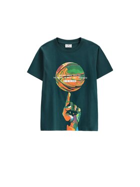 Coccodrillo Coccodrillo T-Shirt ZC6143202SBJ-013 Turkusowy Regular Fit