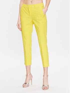 Marella Marella Pantalon en tissu Diluvio 2331312131 Jaune Regular Fit