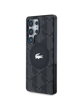 Lacoste Lacoste Etui na telefon Monogram W/ Silver Croc Logo Czarny