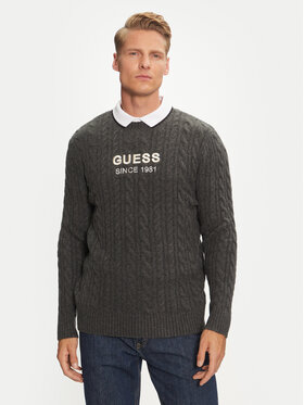 Guess Guess Πουλόβερ M4BR11 Z3HA2 Γκρι Regular Fit
