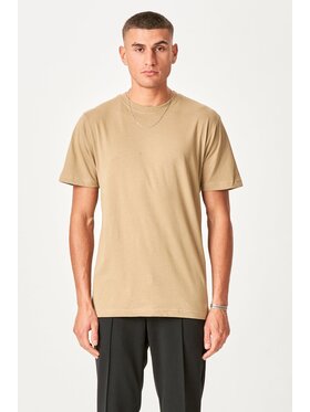 TeeShoppen TeeShoppen T-Shirt 'Oversized Collection' Beżowy Oversize