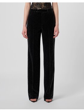 PHILIPP PLEIN PHILIPP PLEIN Bavlnené nohavice 31574 Čierna Straight Fit