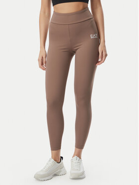 EA7 Emporio Armani EA7 Emporio Armani Legginsy 7W000232 AF12625 U6041 Beżowy ciemny Slim Fit